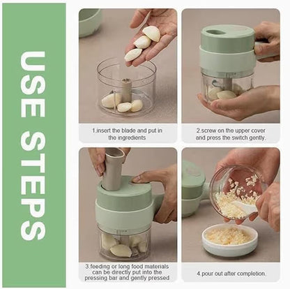 4 in 1 Portable Electric Vegetable Cutter Set