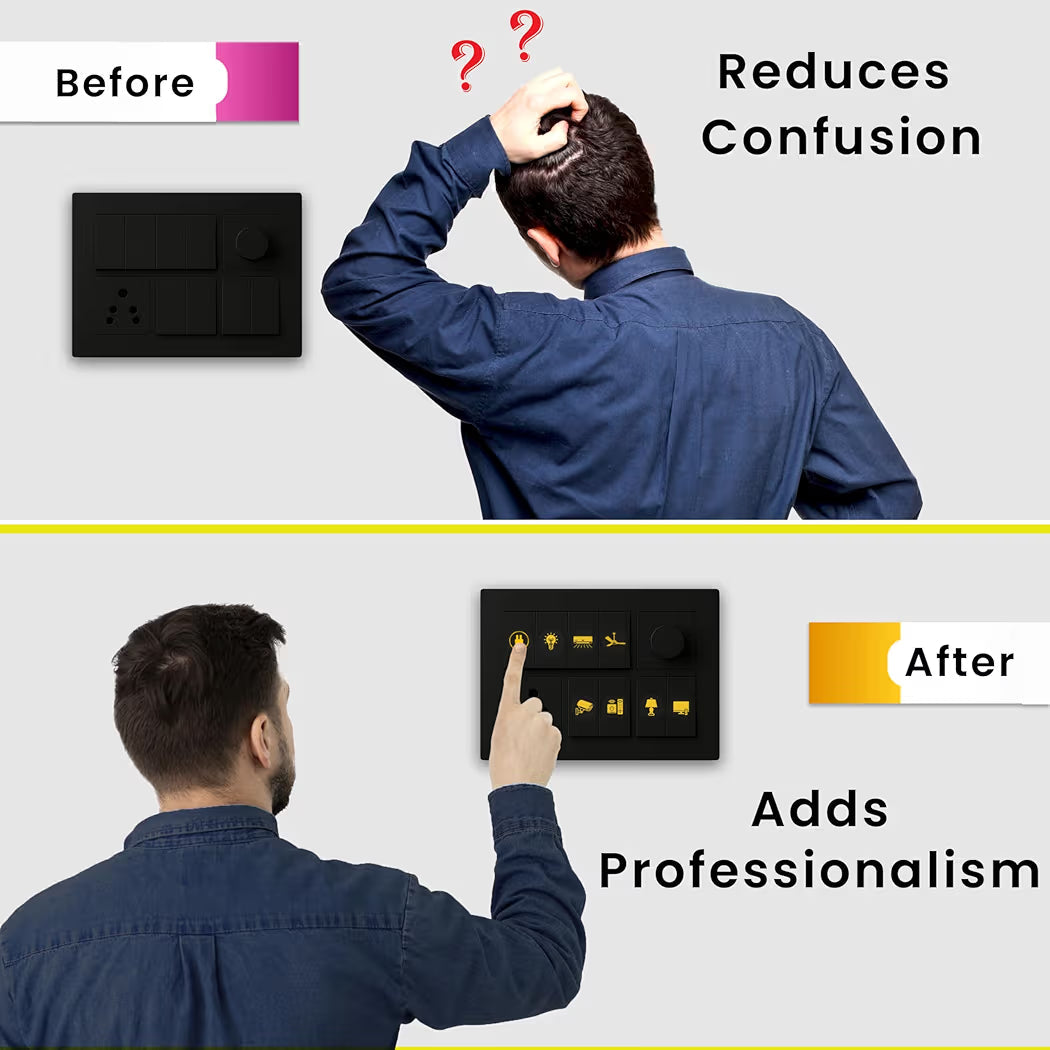 Gold Switch Stickers