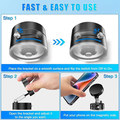 Vacuum Magnetic Suction Phone Holder